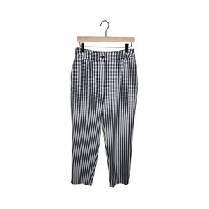 OPEN EDIT Women’s Gingham Pants Black & White Size Medium